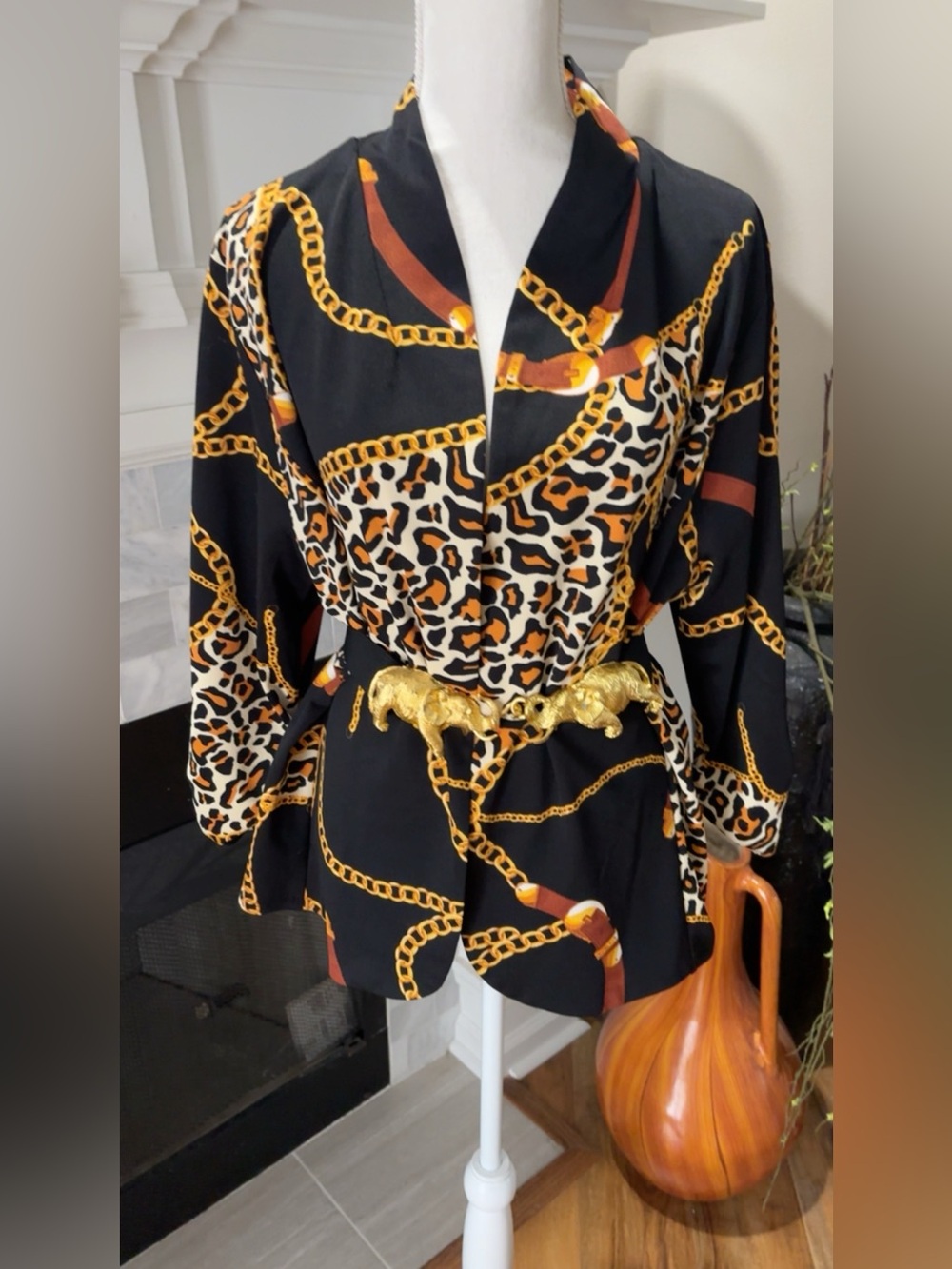 Animal Print Blazer